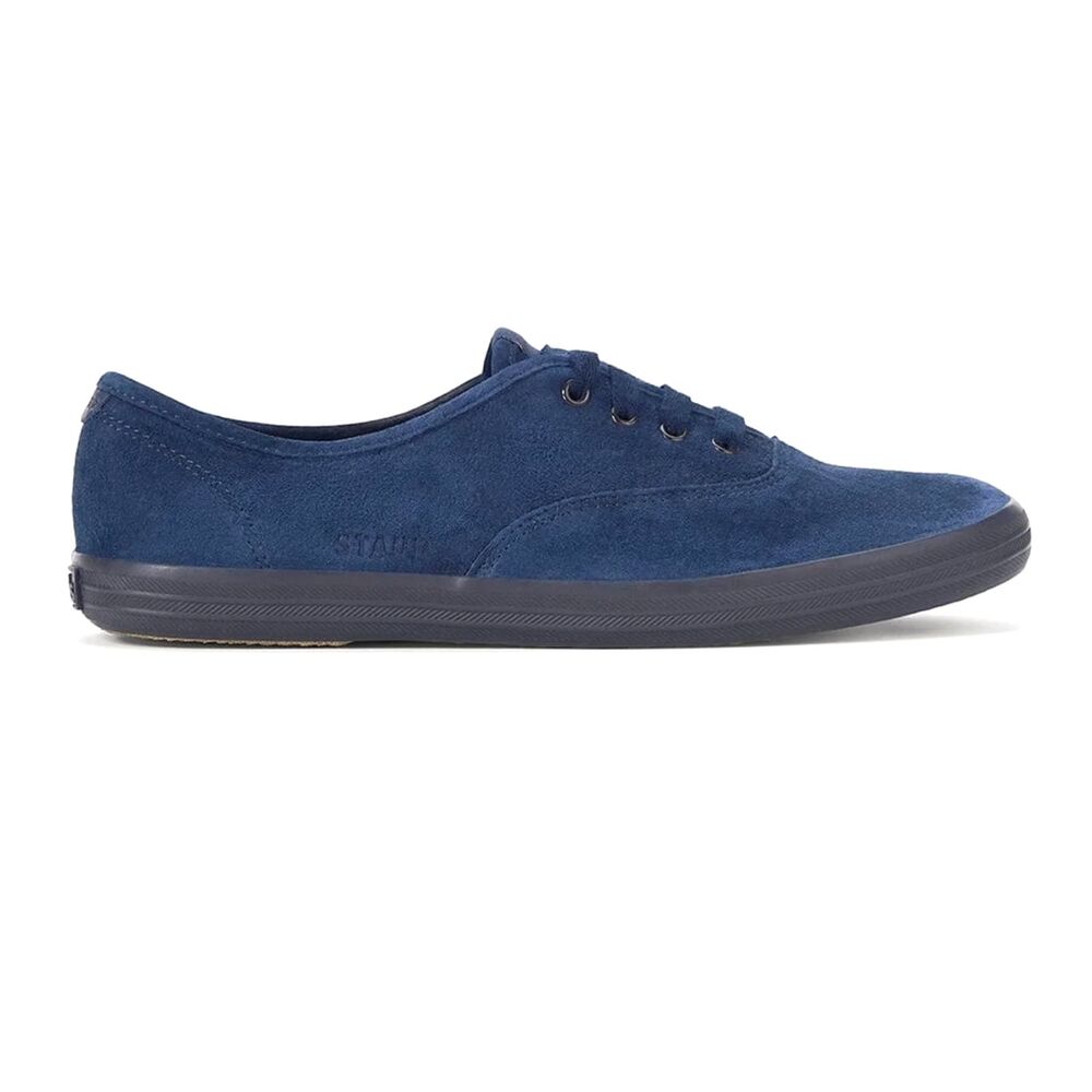 NWOT Keds x Staud Champion Royal Navy 100% Suede Leather Low Sneakers Size 7.5 - Picture 5 of 11